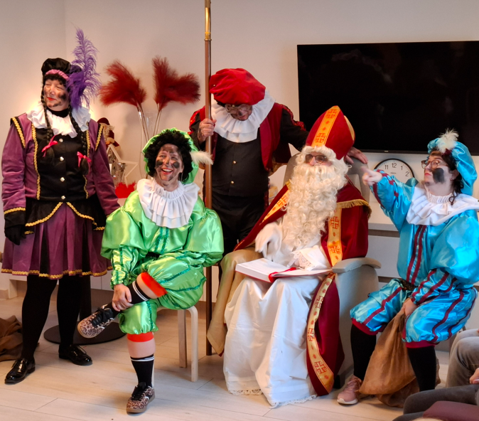 De Sint op bezoek 
