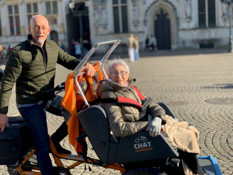 Op stap met de Riksja naar centrum Brugge